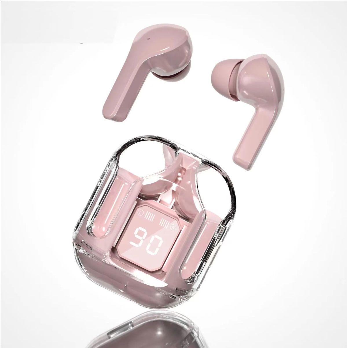 New sports Bluetooth i31 headset with long battery life and transparent generation for Android Apple.pink