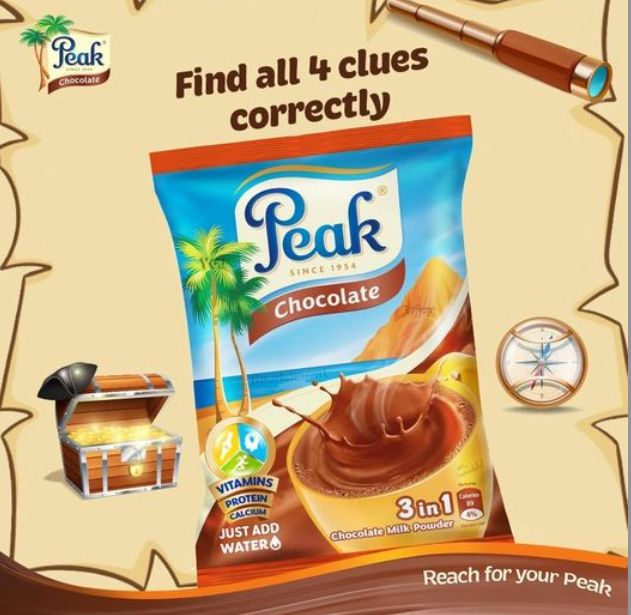 Peak 3 in 1 Chocolate milk powder 380g