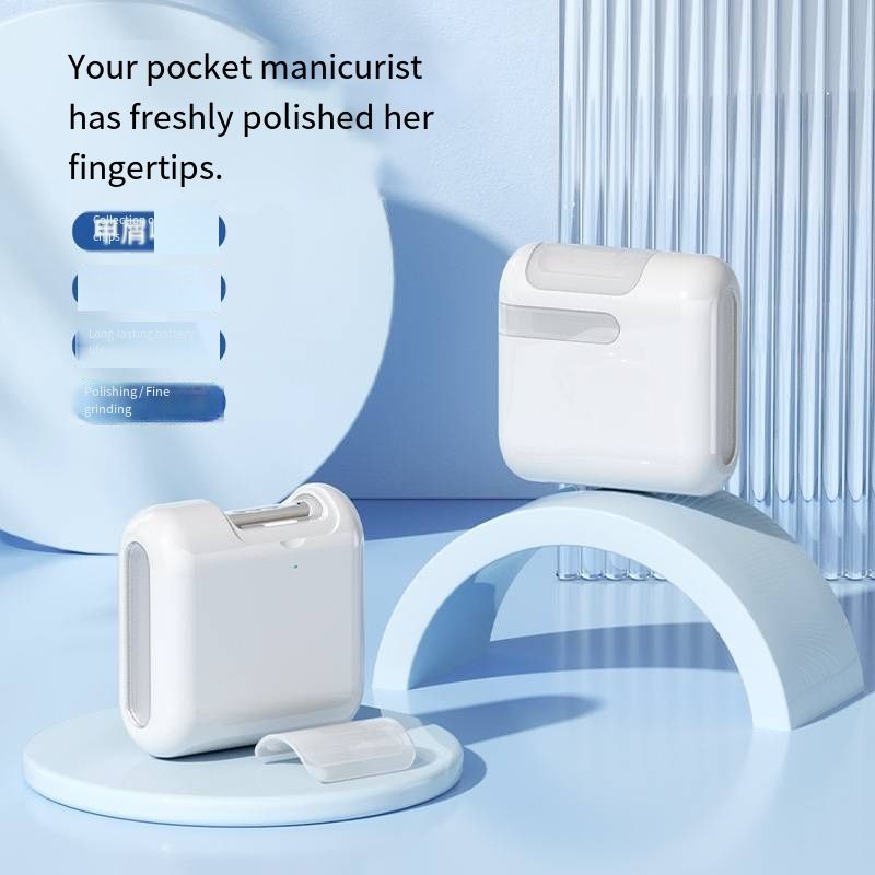 New Arrival Portable Mini Electric Nail Drill Multifunctional Manicure Machine Adjustable Speed Nail Polisher Professional Nail Grinding Cuticle Remover Household Nail Care Tools