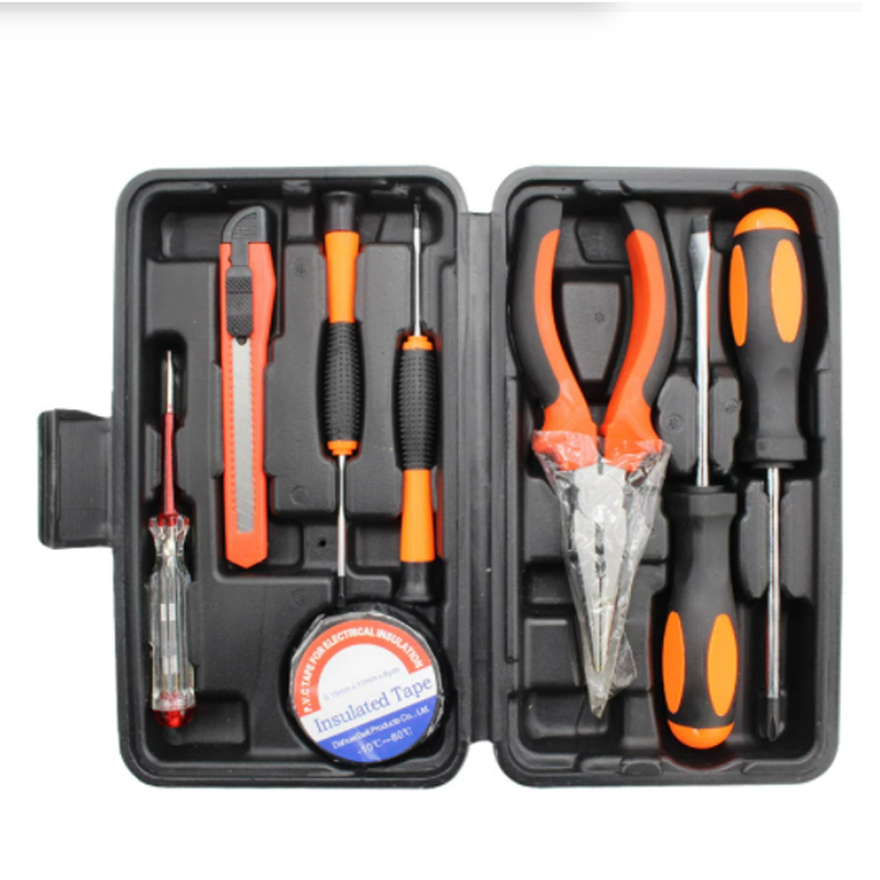 Tools power Household Hardware Tool Set 9PCS Pliers Screwdriver Multi-function Hand Tool Electrician Repair Tool Test Pencil