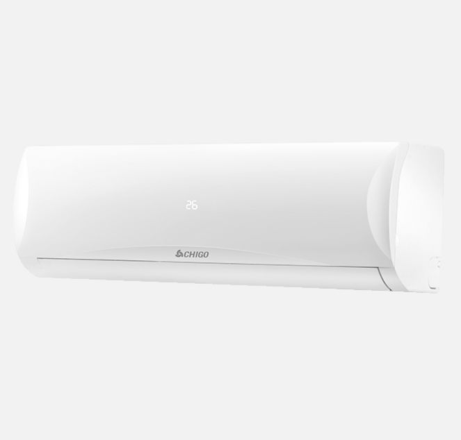 CHIGO 2.0HP R410a 2-star Split Air Conditioner - Sleep Mode, LED Display, Anti-erosion design: Golden fin, Galvanized steel, Washable Filter, Durable & Powerful compressor