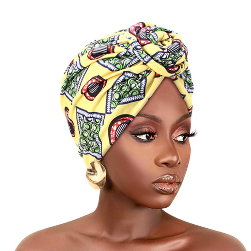 Colorful style headscarf flower headscarf hat elastic print hat sleeping hatstyle 5