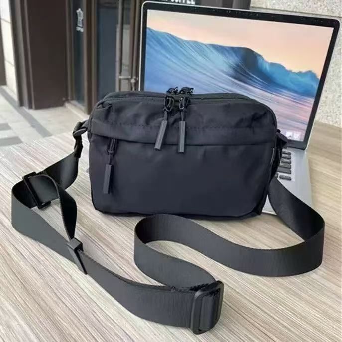 Fashion Nylon Fabric Large Capacity Crossbody Bag, Minimal Casual Sports Shoulder Sling Bag for Men Women Daily Commute Outdoor