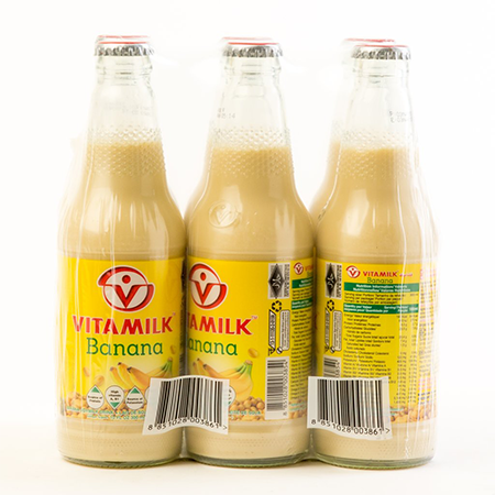 Vitamilk Soymilk Banana 300ml (6 Bottles)