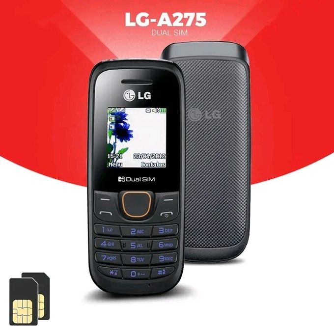 A275- 2 Chips -black - Gsm - FM Radio- 950mah- 1.45” screen