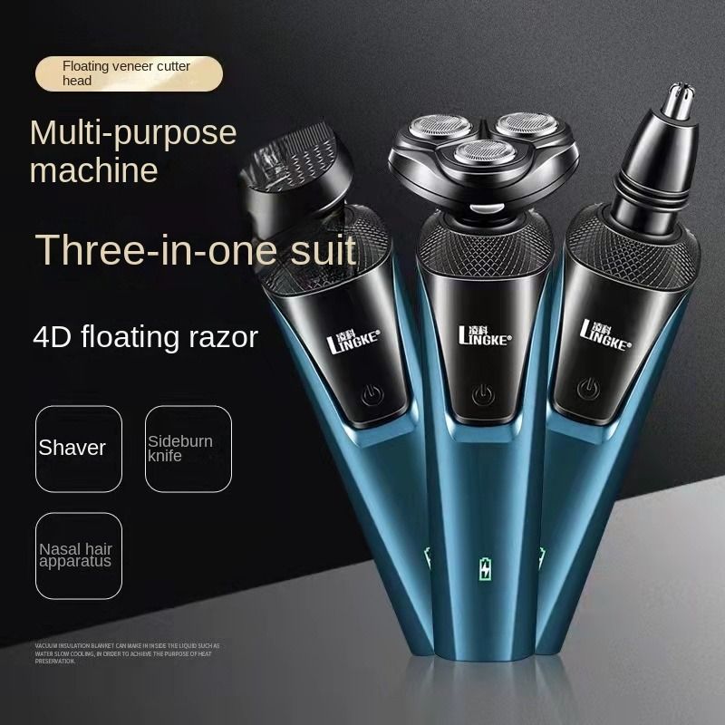 8806 dual-color optional stand-alone three-in-one shaver USB rechargeable shaving razor