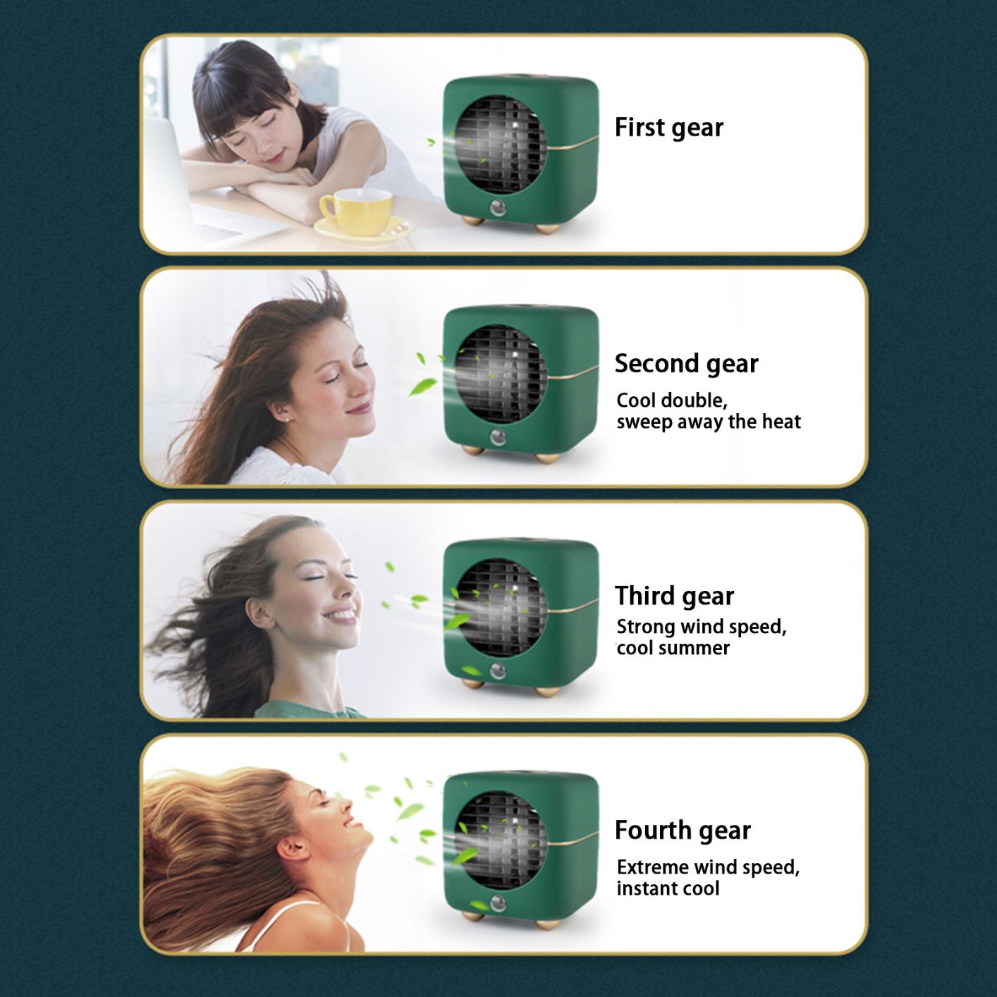 Desktop Natural Wind Mode Air Cooler Humidifying Spray Cooling Desktop Usb Small Fan Mini Water
