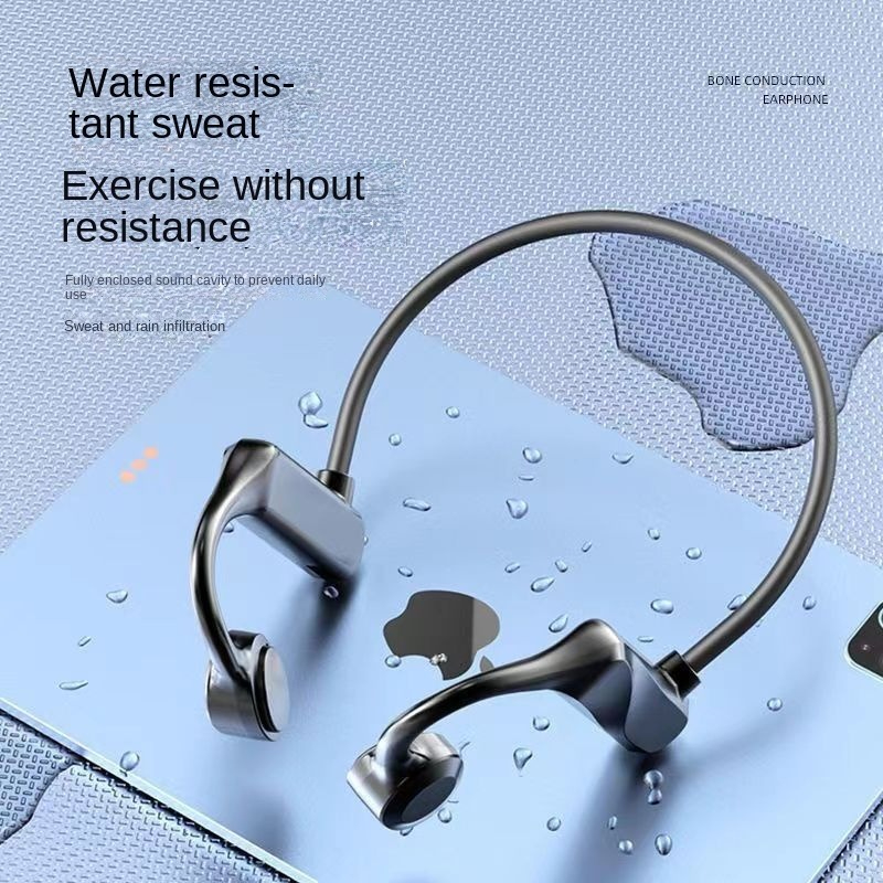 New bone conduction Bluetooth headset Earless wireless sports fitness Ear-hanging vibrato explosion models