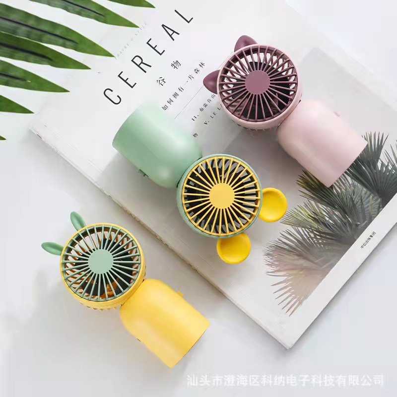 USB mini small fan mute big wind small fan go out portable small fan