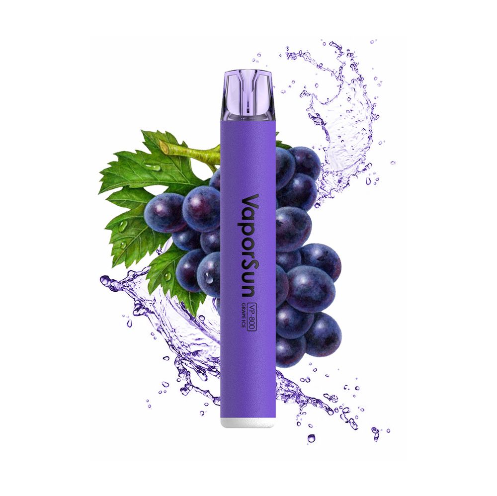 10PCS=1 box VaporSun vp-800 Vape Disposable e-cigarette 600 puffs Vaper Grape ice