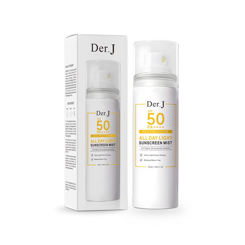Der.J Sunscreen spray SPF90+ All weather sunscreen spray，Refreshing moisturizing sunscreen spray ，skin whitening Sunscreen Facial Care 