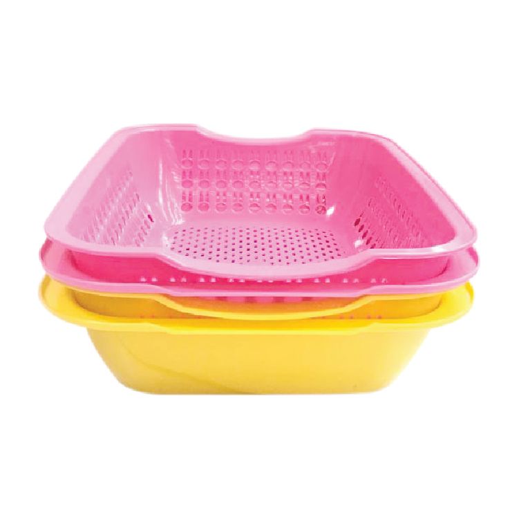 Plastic Vented Fruit Vegetable Basket Food Grade Plastic Stackable agriculture basket