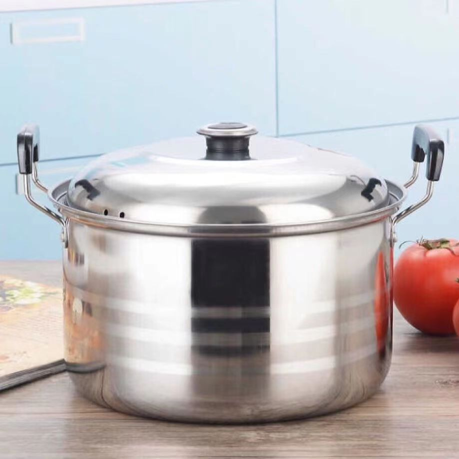 6Pcs Steamer Pots Cookware Set Stainless Steel Multi-Function Cooking Pot Large Stock Pot Kitchenware Inox Stock Casserole Set
