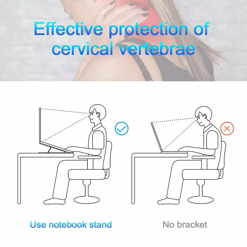 Portable Laptop Stand Aluminium Foldable Notebook Support Laptop Base Macbook Pro Holder Adjustable Bracket Computer Accessories