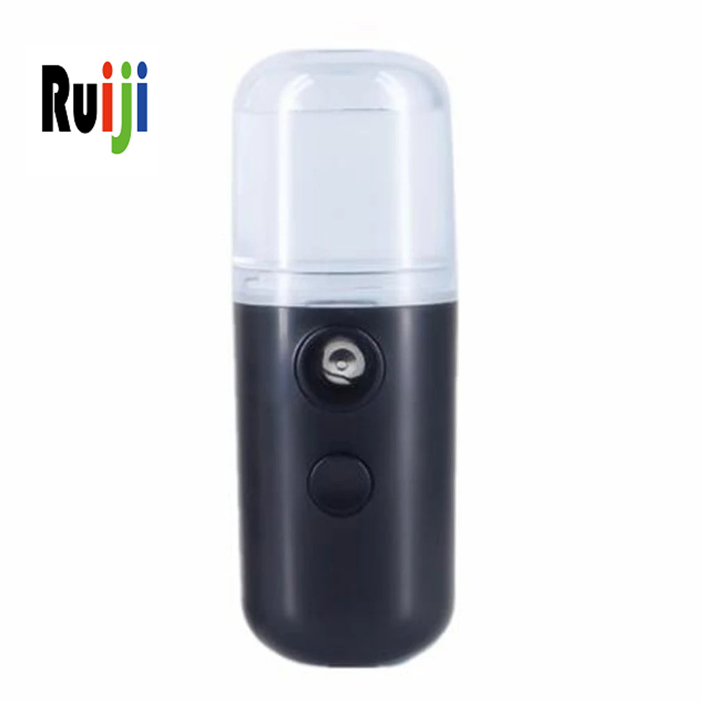 Ruiji air humidifier black USB interface 30Ml spray water replenisher mini nano face spray USB atomizer face vaporizer