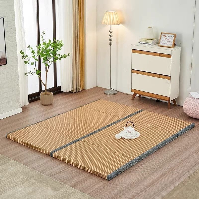 Floor Mattress: Foldable Coconut Fiber Sleeping Mat for Living Room, Bedroom, and Guest Room - Lightweight, Breathable & Provides Back Support.