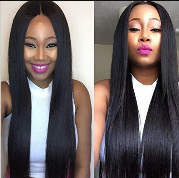 NANO Wigs Long Synthetic Wig Middle Parting Natural Hairpiece Heat Resistant Fiber Cosplay Wig Dark Brown