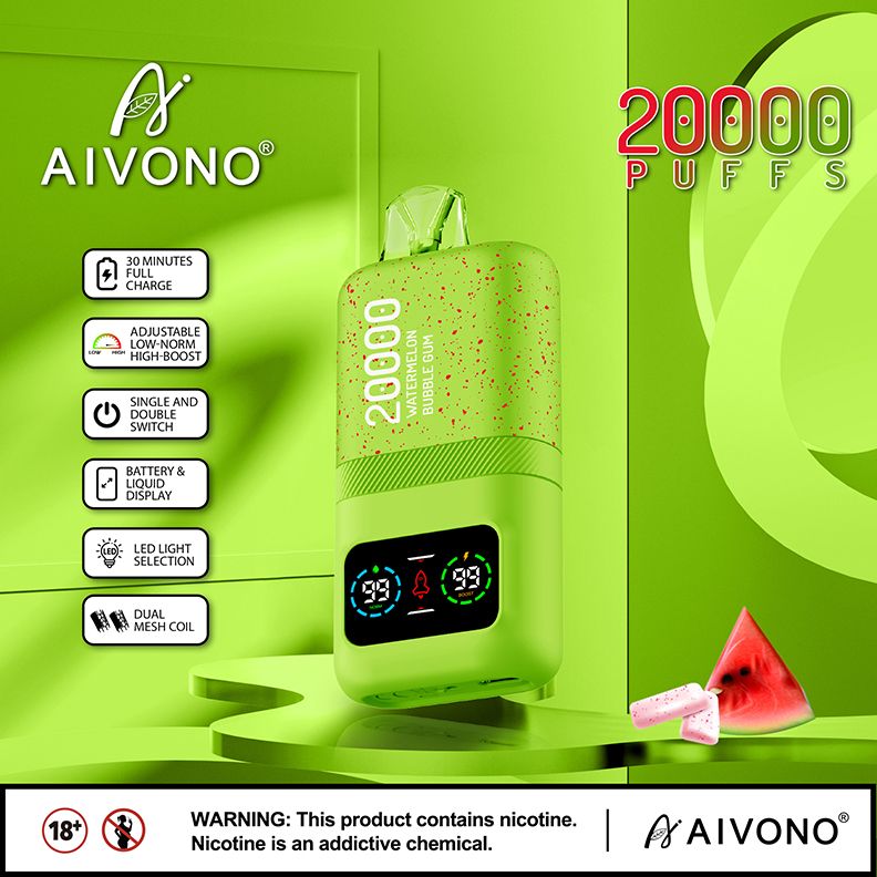10 pcs 20K Vape-20000 puffs Vape Disposable e-cigarette Puffs 5% or 2% 20000 puffs Cool Mint OEM 600~25K PUFFS Watermelon ice Watermelon bubble gum