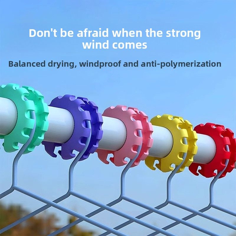 Windproof clips, windproof clips for clothes racks, windproof buckles, zip ties for drying clothes to prevent blowing off, windproof fixing clips for clothes rods