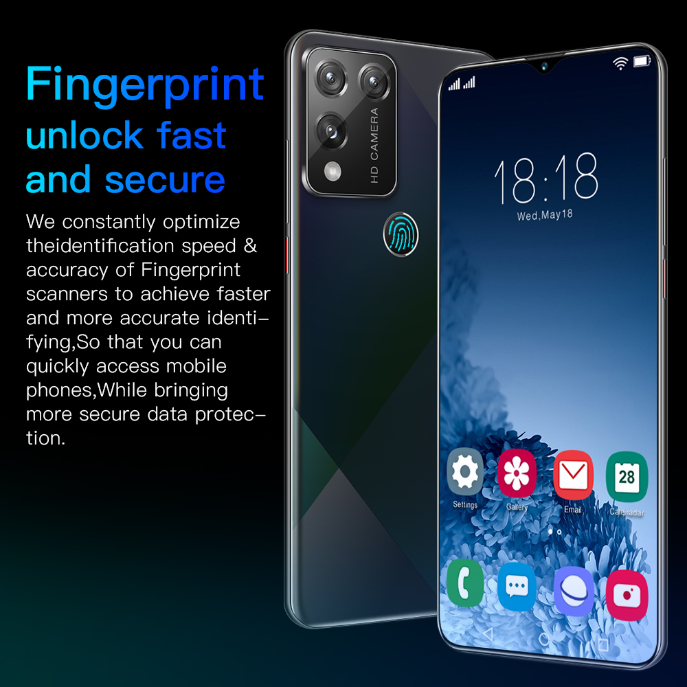 S30 Smartphone 7.0Inch Full screen 12GB RAM+512GB ROM Dual Sim Dual Standby Face Recognition Mobile Phone