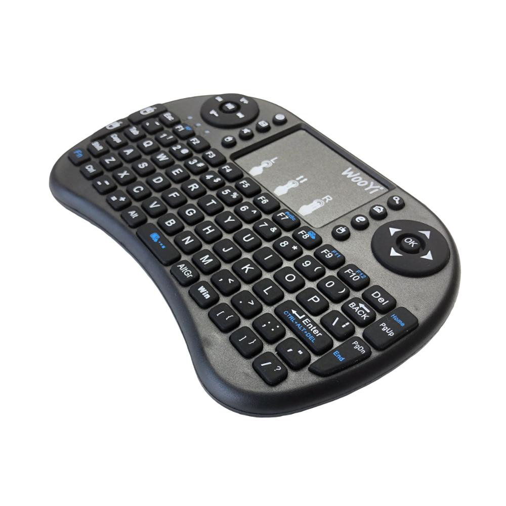 JC i8 USB Wireless Keyboard Touchpad Air Mouse Play Game Remote Smart TV Android TV Box Black Rechargeable Normal
