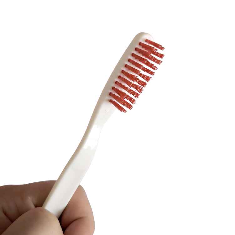 12Pcs/Pack Manual Toothbrushes Plastic Grip Soft Bristles White 