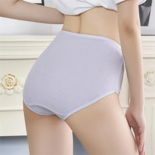 Panties Women Cotton High Waist Slimming Underwear Seamless Girls