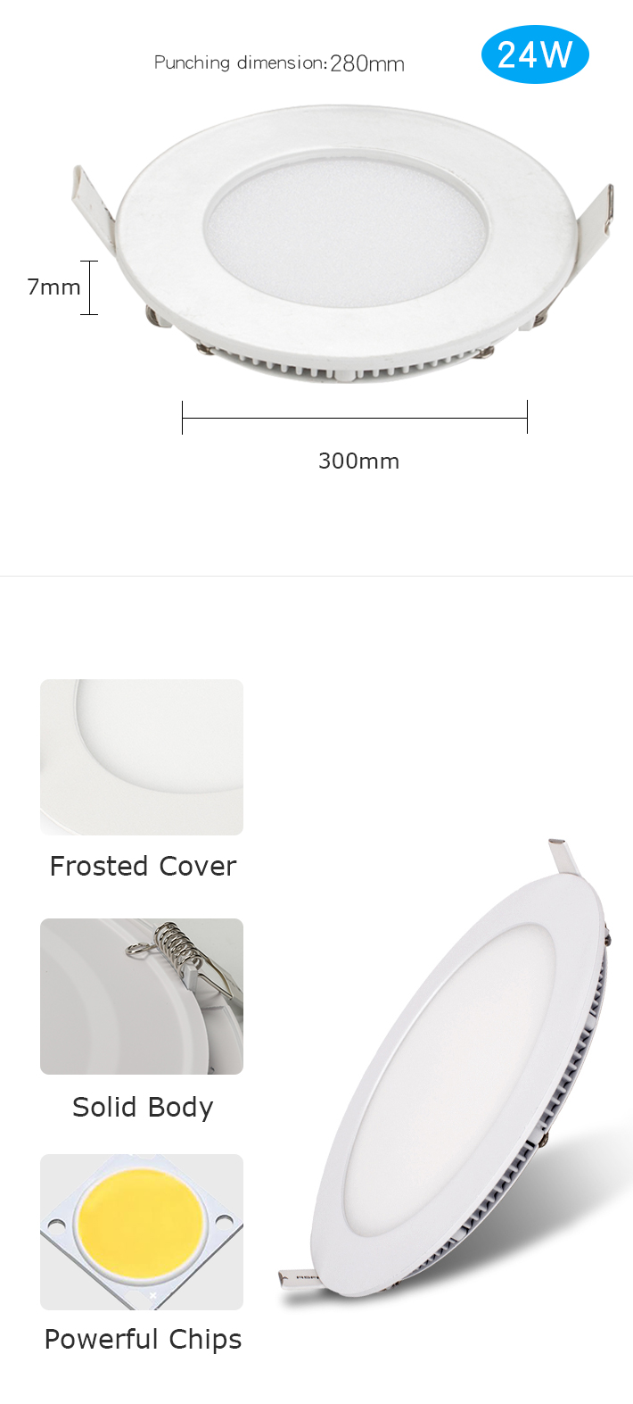 LED Recessed panel Light