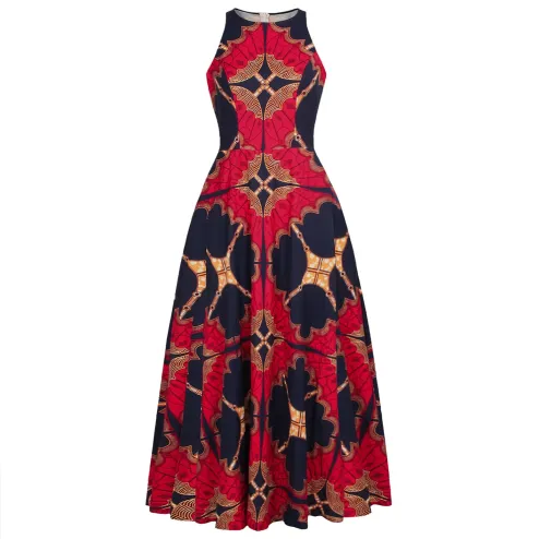 African Dresses Women Sleeveless Robe Maxi Dress Summer Long Dress Lad -  Dashiki Trend