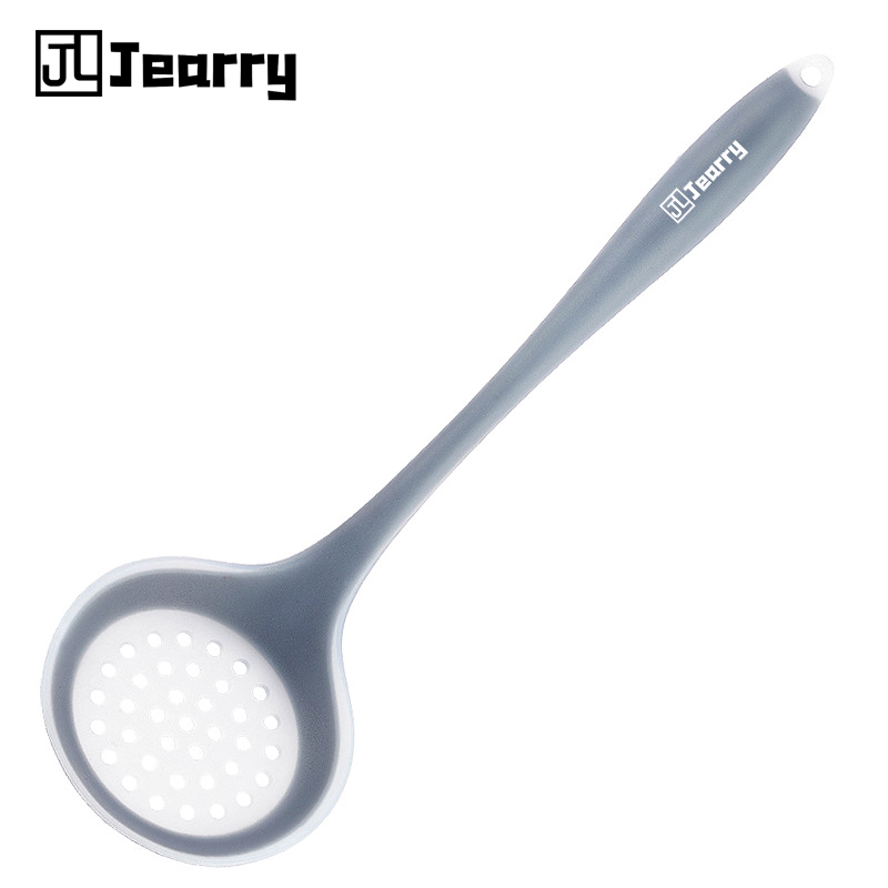 Jearry Silicone Slotted Spoon translucent Home baking kitchenware household food grade Special kitchenware for non stick pan baking accessories