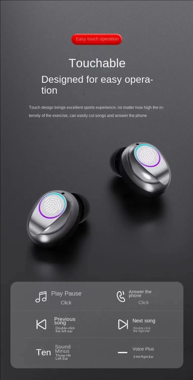 M90-PRO high-end slider wireless Bluetooth headset game call noise reduction and long battery life Huawei Apple GM