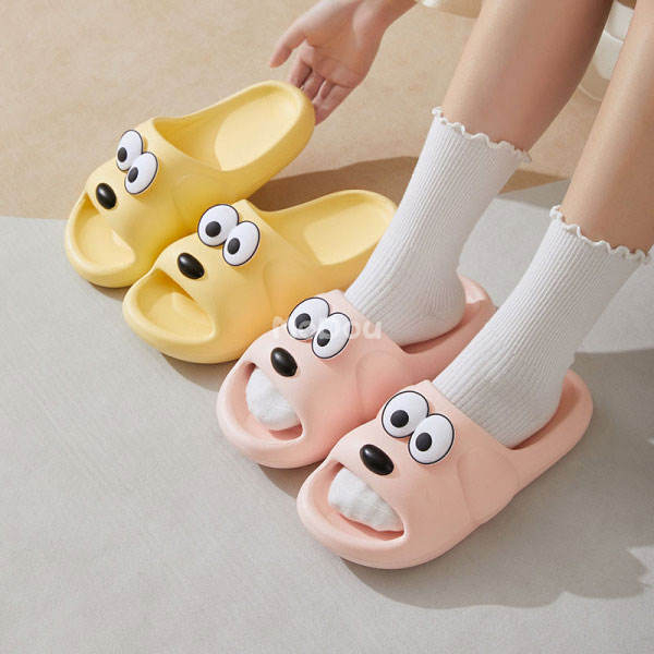 Women's Cute Cartoon Dog Sandals Comfortable Non-Slip Durable Soft Slippers
