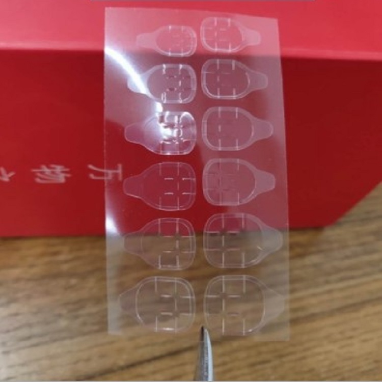 24 Sheets Double Side Glue Nail Sticker for Press on Nails,Waterproof Breathable False Nail Tips Jelly Adhesive Tabs Nail Glue 1
