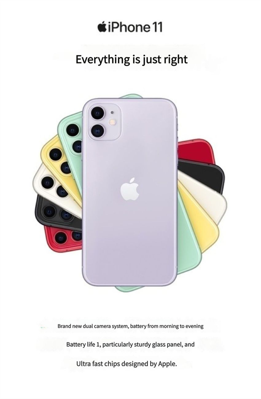 Apple iPhone 11 (Unlocked, 64GB) – 6.1” Liquid Retina HD Display, A13 Bionic Chip, Dual-Camera System