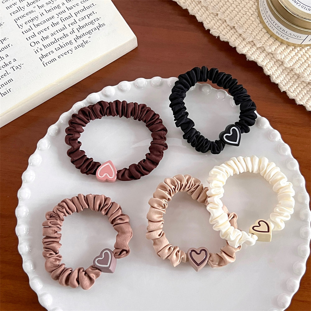 FQ1231 Women's Vintage Love Heart High Stretch Hairband Hair Accessories