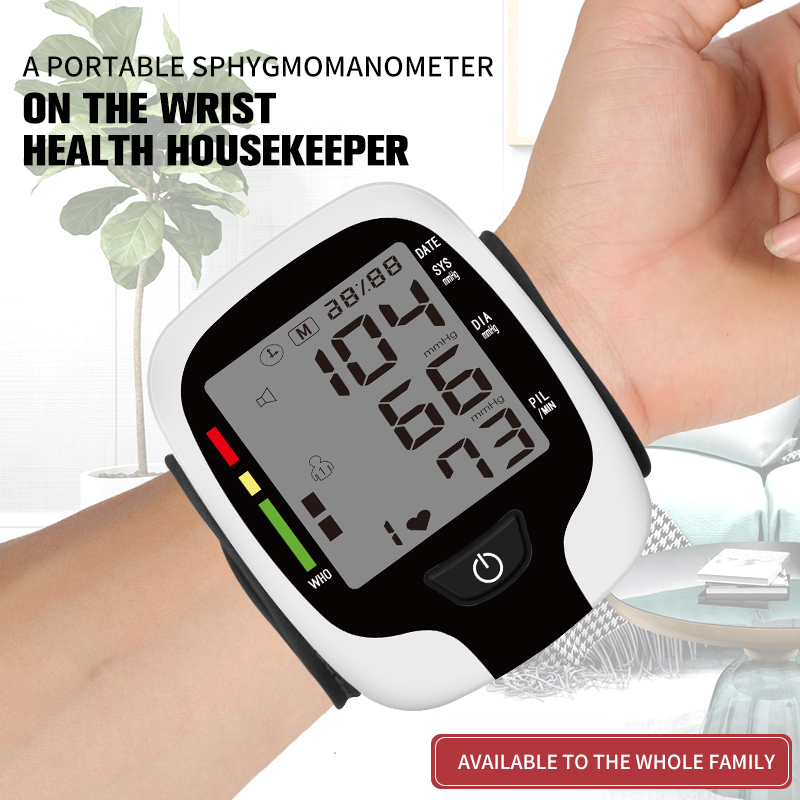 KWL-B03 Blood Pressure Monitor Automatic Adjustable Wrist Cuff Automatic Reading Memory for Home Use