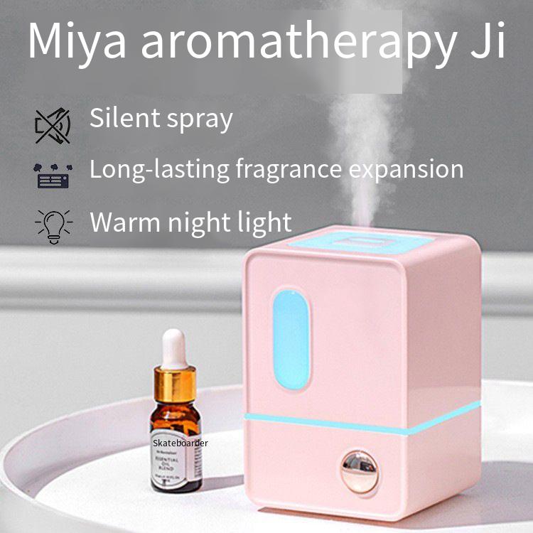 180mL Mini Aroma Diffuser Humidifier, 2-in-1 Essential Oil Mist Sprayer, 20-40mL/h Output, 5W USB Powered, Quiet Operation, for Bedroom, Office, Home & Aromatherapy
