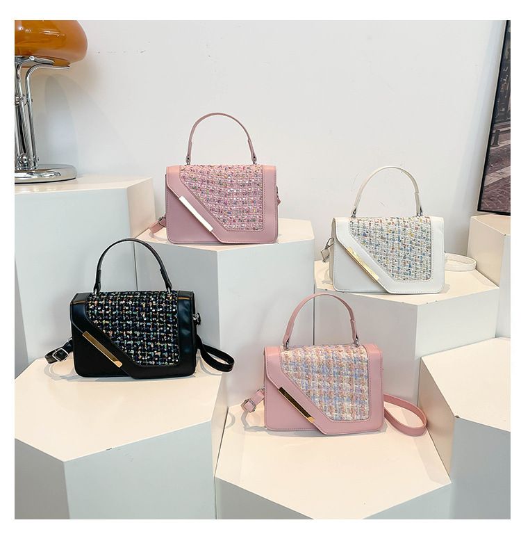 Women Popular Niche‑Design Square Handbag, Simple Fashion Multi‑Way Purse, Single‑Shoulder & Crossbody Bag for Ladies Daily Use
