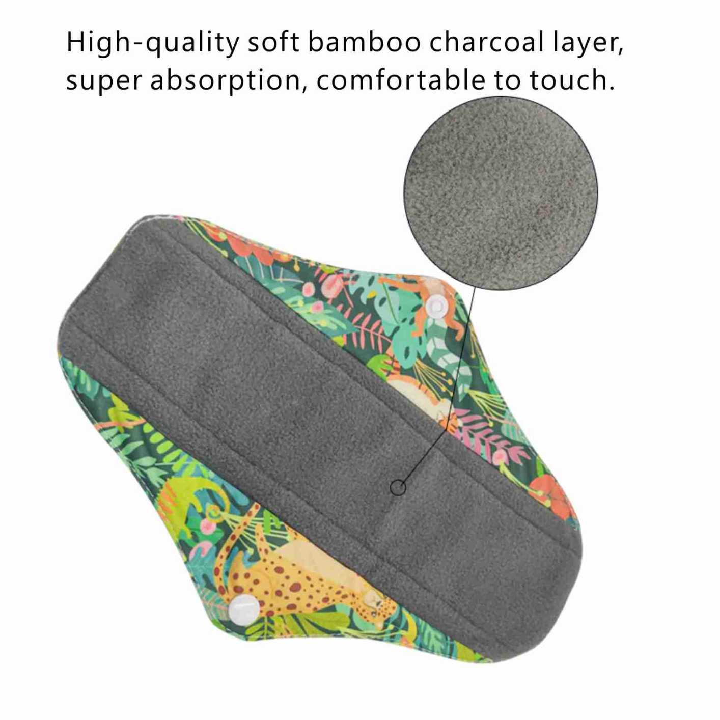 Washable Aunt Towel Pad, Bamboo Charcoal Sanitary Pad, Menstrual Period Aunt Towel, Sanitary Napkin, Washed And Reused Sanitary Napkin,Sanitary Napkins, Daily Sanitary Napkins, Night Sanitary Napkins, Pads, Aunt Napkins,Reusable Sanitary Napkins, Bamboo Charcoal Stitching Washable Sanitary Pads, Menstrual Period Aunt Towel, Pads, Maternity Sanitary Napkins