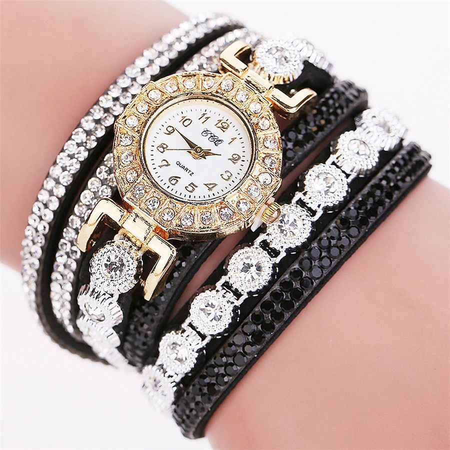 Women Watches Luxury Personalized Multi-Color Key Pendant Diamond Bracelet Watch Digital Watch