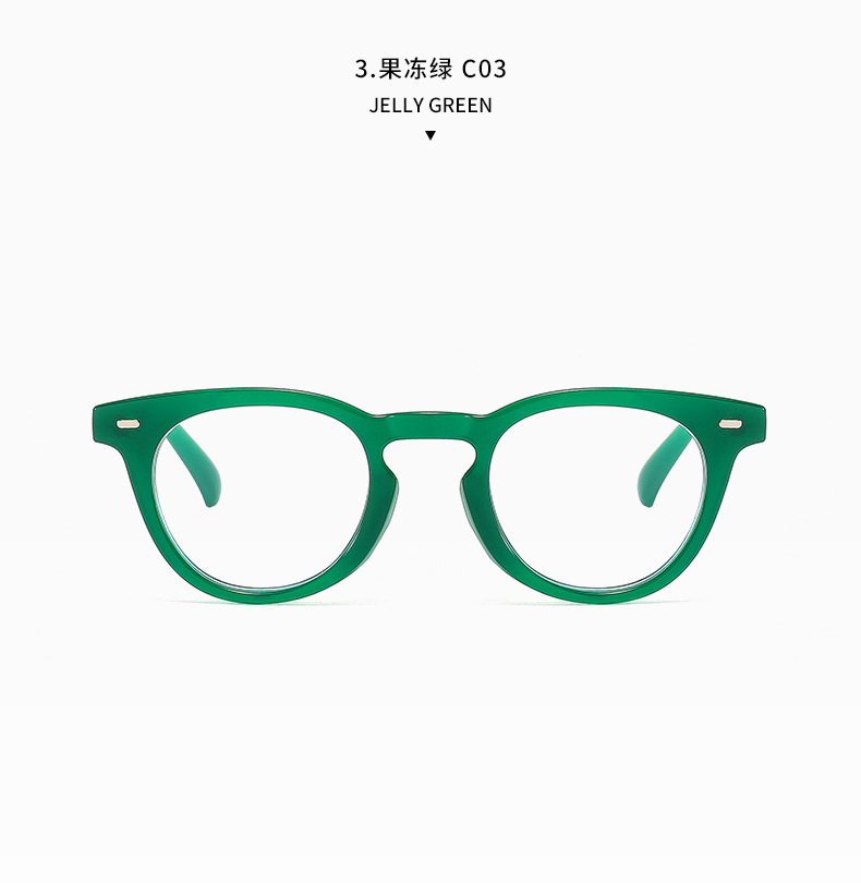 3595 New Trend Women Eyeglasses Anti-Blue Light Men Optical Computer Eye Glasses Vintage Round Plastic Glasses Frame Eye Wear