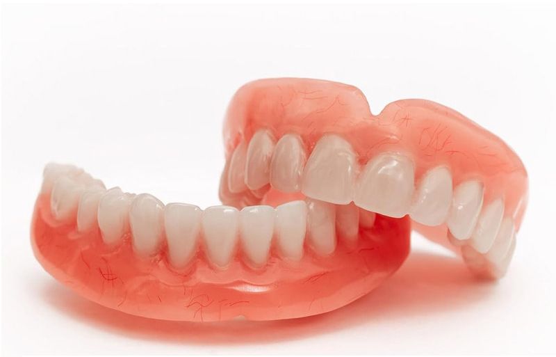 Fourth generation instant smile dentures with silicone simulated teeth, whitening braces, and smiling dentures