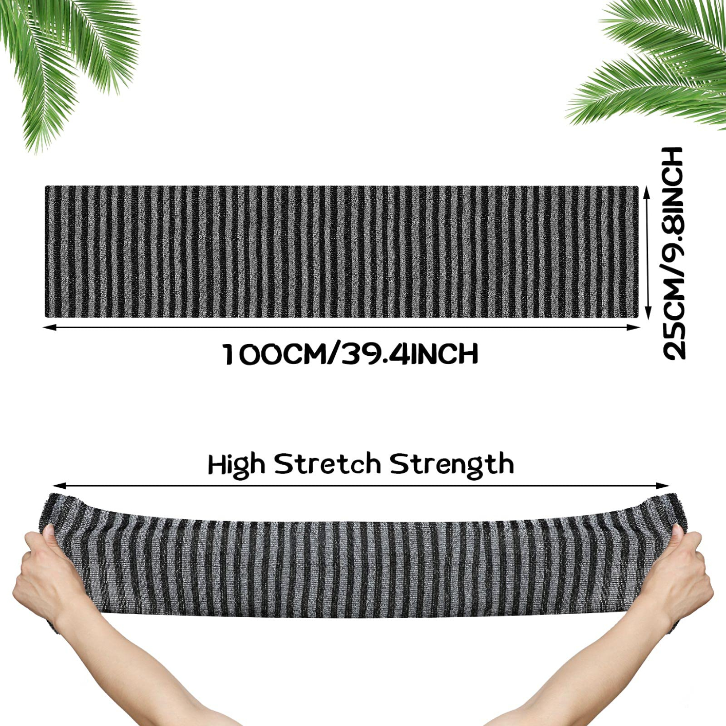 Exfoliating Back Scrubber, Korean Body Back Scrubber Towel for Shower, Japanese Bath Wash Scrub Cloth Washcloth Washer for Men Women Exfoliating, Body Scrubbing Brush Loofah Exfoliator