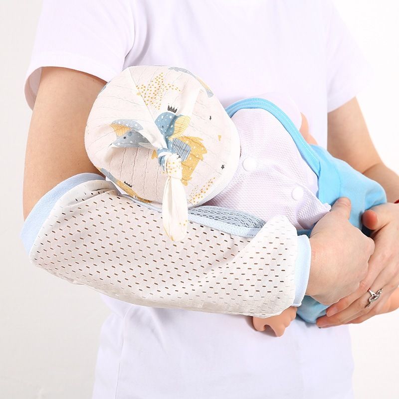 Summer Ultra Thin Hollow Mesh Baby Nursing Arm Sleeve, High Elastic Breathable Cooling Arm Pad Cushion For Newborn Feeding Holding, Soft Skin Friendly Anti Sweat Arm Guard, 26cm×14cm Lightweight Foldable Parenting Arm Protector For Daily Infant Care
