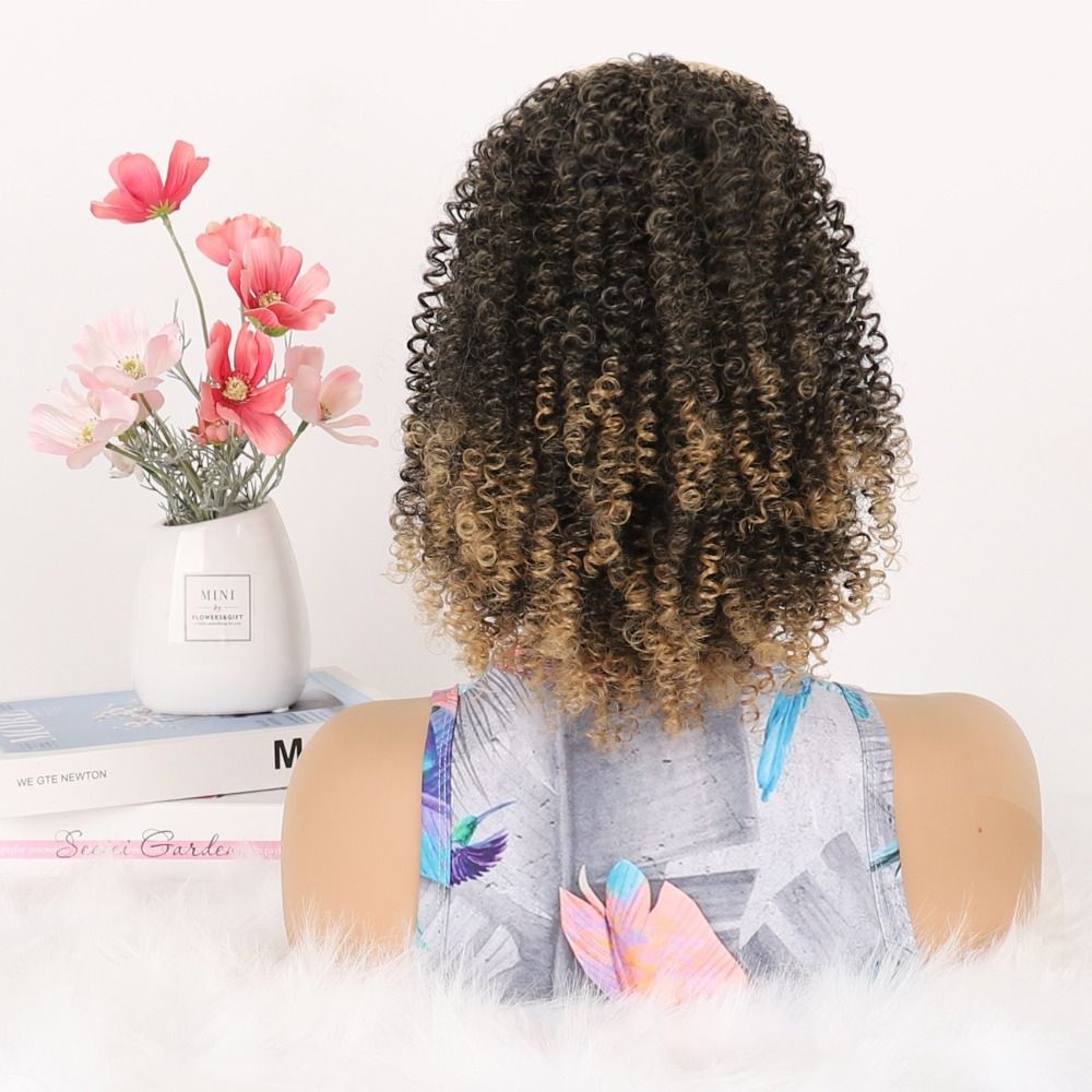 TopKiss Gorgeous High-Temperature Wire Wig for Women with Short and Fluffy Ponytail Local