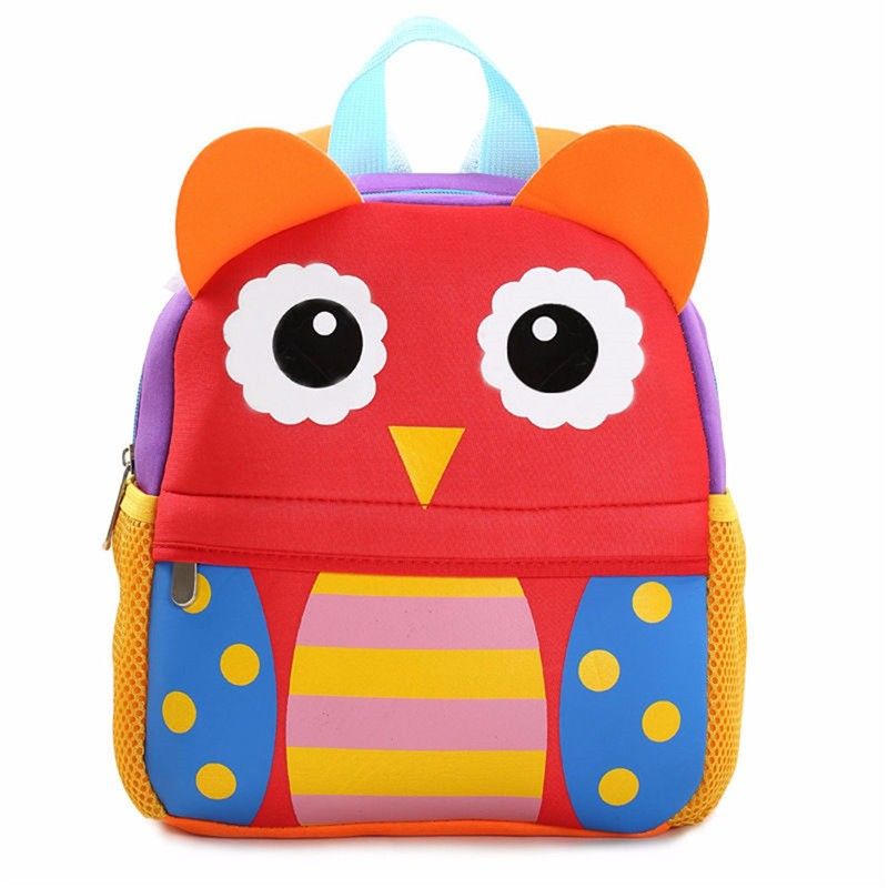 3D Cute Animal Design Backpack Children School Bags for Girls