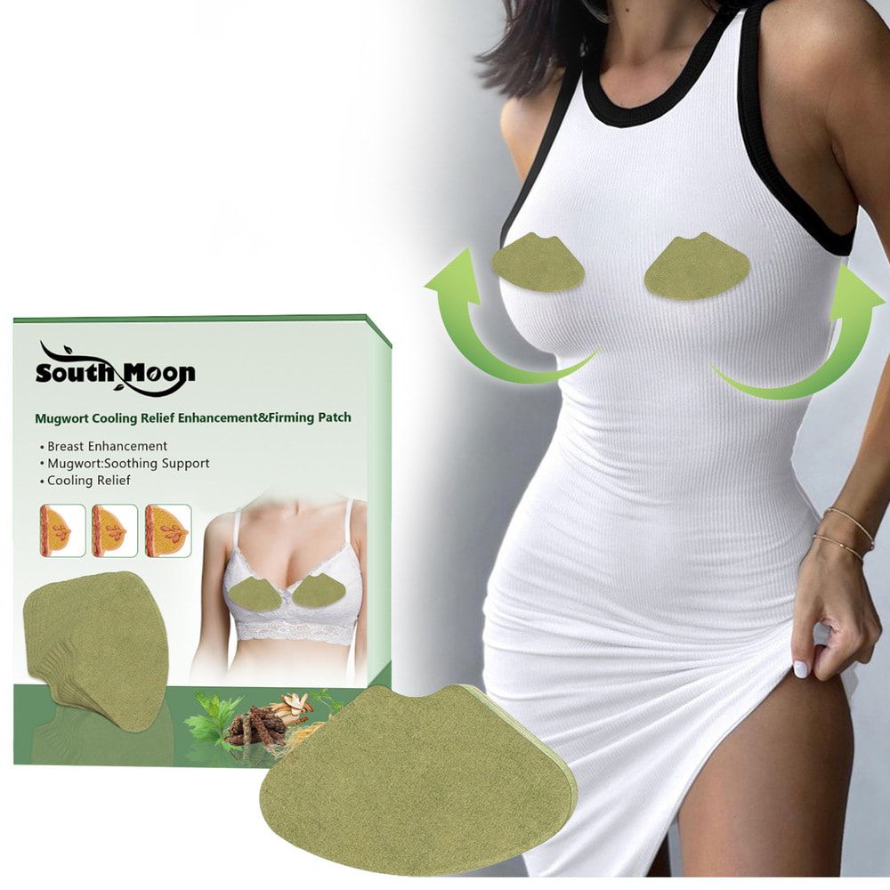 South Moon Mugwort Cooling Relief Breast Enhancement&Firming Patch, Breast Massage Fullness Anti-Sagging Breast Plumping Patch