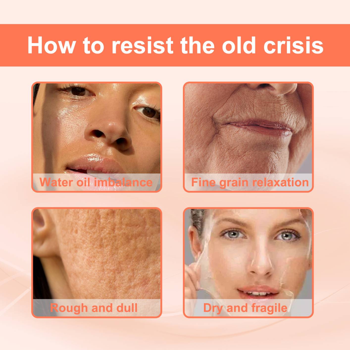 Deep Anti Wrinkle Serum Rose Oil VC Anti-Aging Essence Improve Fine Lines Lifting Shrink Pores Moisturize Face Skin Care