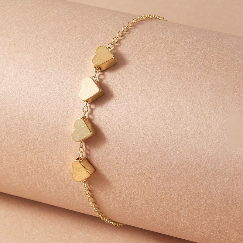590551 Heart Pendant Bracelets For Women Pretty Punk Bracelet Lover Bangles Party Fashion Female Bracelet Jewelry Gift