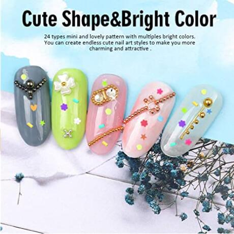 AKAKD DIY handmade jewelry accessories fruit flowers soft pottery stick slices cream gel hair accessories phone case material accessories（1 boxed）
